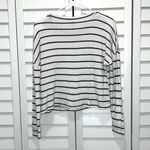 Charlotte Russe 3 for $13 long sleeved top textured striped scoop neck top juniors small white Photo 1