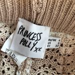 Princess Polly  Knit shorts brown white stripe crochet Photo 1