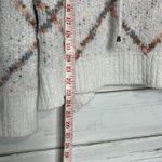 POL  Knit Hoodie Sweater Size Small V-Neck Pullover Diamond Pattern Photo 5