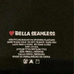 Bella seamless black skintight shirt Red Photo 2