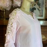 PINK CROCHET LACE SLEEVE & SHOULDER TUNIC (L) Size L Photo 7