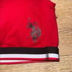 U.S. Polo Assn. Red Sports Bra with Logo Photo 1