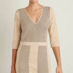 Patrizia Pepe Italy‎ patchwork quiet luxury shift dress size 6 US IT 42 career Photo 0