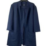Roz & Ali Women's Navy Blue Coat Photo 0