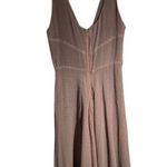 Fiori Di Zucca Red Cream Retro Mini Houndstooth Print Silk A Line Dress Size 10 Photo 1