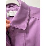 ASOS DESIGN faux leather bomber jacket in purple Size 8 Photo 5