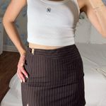 Princess Polly  brown mini skirt striped  Photo 0