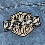 Harley Davidson Vintage Harley-Davidson Motorcycles Denim Jacket Collectible Retro Memorabilia Photo 2