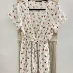 Nasty Gal White Floral Print Romper Photo 2