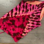 Aerie  Pink Tie Dye One Shoulder Full Coverage One Piece Swimsuit Sz.L Long NWT Photo 4