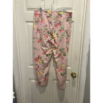Ralph Lauren Hyannis Port Pink Roses Floral Stretch Pant Womens Size 16 Photo 5