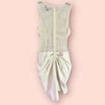 Pretty Little Thing PLT Label Ruched Mini Dress Bodycon Sleeveless Party Club Beige Size US 2 Photo 3