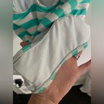 Polo Ralph Lauren Blue Lagoon Striped Lace Up Back One Piece Bathing Swim Suit S Photo 8