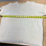 Madewell Stitchmix Cropped Pullover Sweater Womens Size Small Cream Soft Photo 7