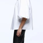 ZARA NWT Ruffled Poplin Top Photo 4