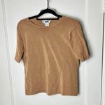Pendleton Vintage Women's Brown Silk Blend Boxy Short Sleeve Top Size Large Photo 0