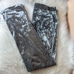Emma & Sam  Crushed Velvet Straight Leg Pants Silver Size Medium Photo 1