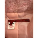 Tapemeasure Blazer Jacket Women 10P Pink Paisley Brocade Lined Crop Button Front Size 10 Photo 3