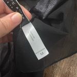 Donna Loren Gold Label Black Sheer Floral Lace Slip Bow Cami Medium Coquette Y2K Photo 3