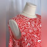 Old Navy  Red and White Sleeveless Flyaway Blouse (830) Photo 5
