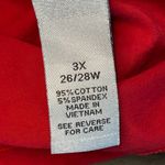 Catherines  comfy festive Xmas red 3/4 sleeve snowflake rhinestone bling top 3X Photo 5