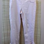 Hue Pink Ruffle Hem Women denim skimmer leggings Photo 4