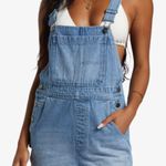 Billabong Sand Canyon Denim Overall Shorts Size M Photo 0