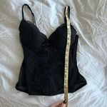 Adjustable back and straps Black lace corset top removable push up cup padding Size 8 Photo 6