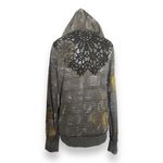 Billabong  Womens Hoodie‎ Size Large Olive Green Asian Inspired Black Gold Red Photo 6
