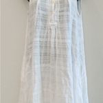 Anthropologie ISABELLA SINCLAIR Sleeveless Tilly Shirt Dress Womens XS White Photo 8