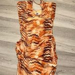 Tiger Mist Tiger Print Like Cut Out Dress Photo 1