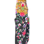 Y2K Michael Simon Black Floral Beaded Embroidered Cotton Cardigan Plus Size 1X Photo 3