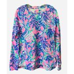 Lilly Pulitzer  Beach Comber Pullover Lilac Rose Just a Lil Jelly Medium EUC Photo 1