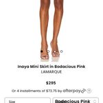 LAMARQUE Inaya Hot Pink Mini Leather Skirt Size S Photo 1