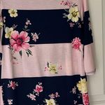 Mint Julep Floral Striped Tunic Top 3 qtr Sleeve Great Condition Photo 8