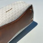 Michael Kors Cream and Brown Shoulder Bag with Hobo Design Photo 9