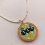 Handmade Angel Number 444 Decoden Rose Pendant Necklace Green Photo 1