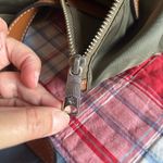 Lauren Ralph Lauren Hunter Green and Tan Leather Tote Bag Photo 10