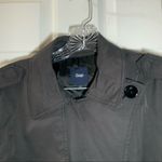 Gap Dark Grey Button Front Belted Jacket size Large Photo 2