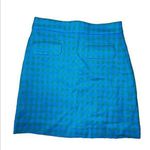J.Crew NWT Gingham Plaid Check Mini Skirt SZ 0 Green Blue Flap Pockets A-line Photo 0