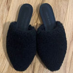 Jenni Kayne  Black Shearling Mules Sz 37 Photo 0