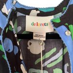 De Loreta Josefa maxi trapeze dress in Arcilla Azul print with balloon sleeves Size undefined Photo 3