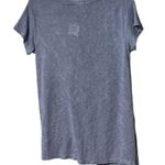 Bobeau  Women's Gray Blue Short Sleeve Twist Front Crewneck T-Shirt Size Small Photo 4