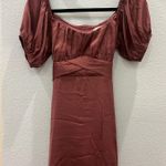 Altar'd State  Dress Mini Maroon Photo 0