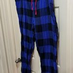 Old Navy  pajama pants blue and black plaid size XXL Photo 1