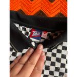 Vintage 80s Black and White Checker Tail Brand Polo Sz M Size M Photo 6