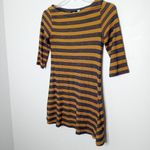 Urban Outfitters Bdg  Blue Yellow Stripe Mini Dress Size Small Photo 2