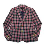 J.Crew NWT Shrunken Blazer in Red Green Black Stewart Tartan Plaid Wool Jacket 8 Photo 3