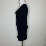 Black Sweater Dress Cable Knit Long Sleeve Sz Medium Photo 3