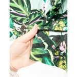 LoboRosa Tropical Palm Leaf Leopard Monkey Jungle Print Pajama Style Shirt Sz L Size L Photo 4